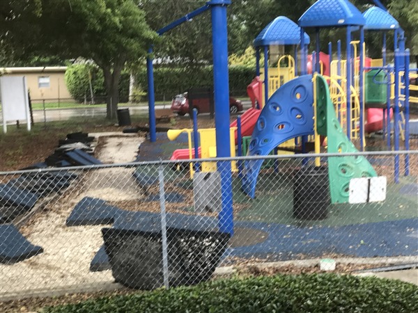 Keystone Park Playground Resurfacing - Before