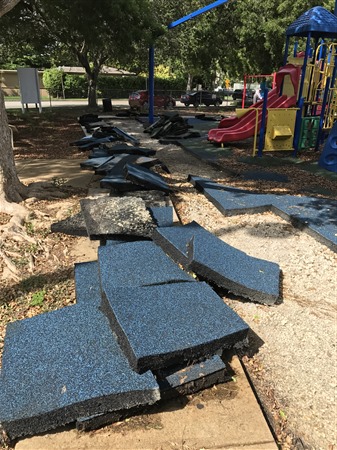 Keystone Park Playground Resurfacing - Before