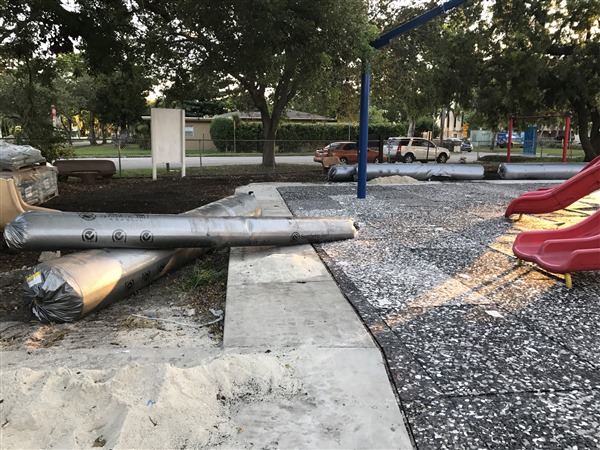 Keystone Park Playground Resurfacing- In Progress