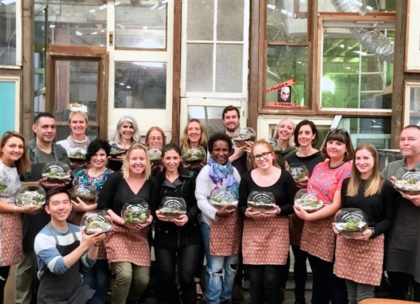 Sydney corporate terrarium workshop