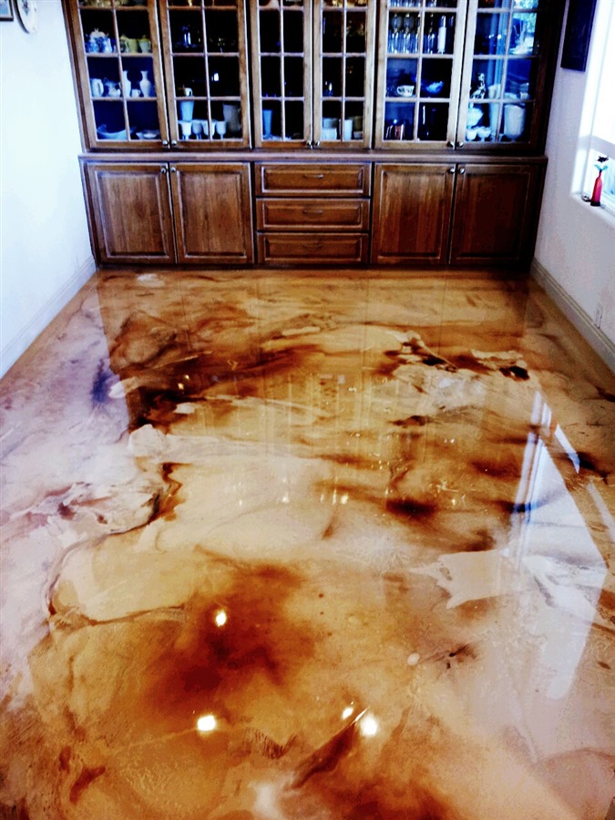 Refinish Your Kitchen Flooring With High Gloss Durable Epoxy